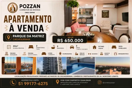 Apartamento com 2 Quartos à venda, 80m² no Parque da Matriz, Cachoeirinha