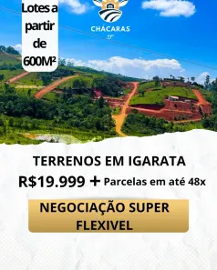 Lote/Terreno à venda, 600m² no Centro, Igaratá