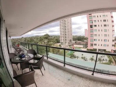 Apartamento com 4 Quartos para alugar, 195m² no Ponta Negra, Manaus