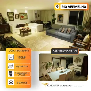Apartamento com 3 Quartos à venda, 150m² no Rio Vermelho, Salvador