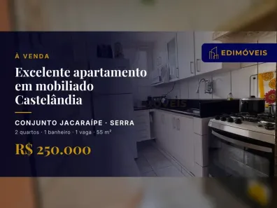 Apartamento com 2 Quartos à venda, 55m² no Conjunto Jacaraípe, Serra