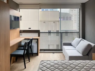 Apartamento com 1 Quarto para alugar, 22m² no Pinheiros, São Paulo