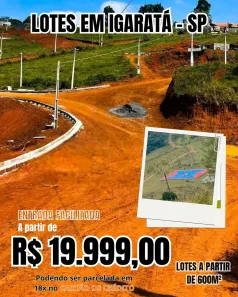 Lote/Terreno à venda, 600m² no , Igaratá