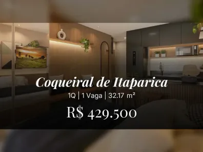 Apartamento com 1 Quarto à venda, 32m² no Coqueiral de Itaparica, Vila Velha
