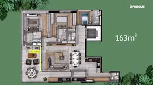 Apartamento com 3 Quartos à venda, 163m² no Jardim das Acácias, São Paulo