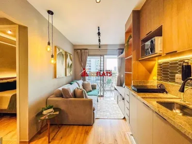 Apartamento com 1 Quarto para alugar, 28m² no Indianópolis, São Paulo
