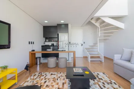 Apartamento com 1 Quarto para alugar, 54m² no Vila Nova Conceição, São Paulo