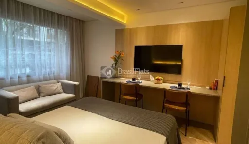 Apartamento com 1 Quarto para alugar, 20m² no Cerqueira César, São Paulo