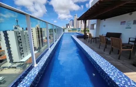 Apartamento com 2 Quartos para alugar, 65m² no Cabo Branco, João Pessoa