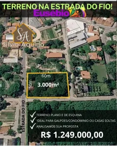 Lote/Terreno à venda, 1600m² no Coaçu, Eusébio