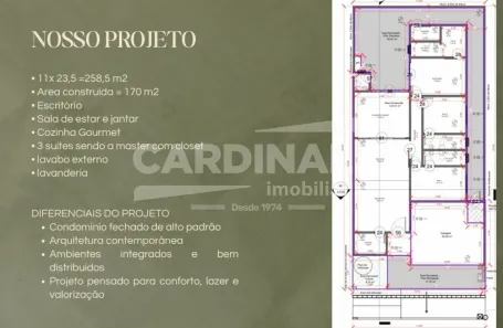 Casa de Condomínio com 3 Quartos à venda, 171m² no Residencial Parati, São Carlos