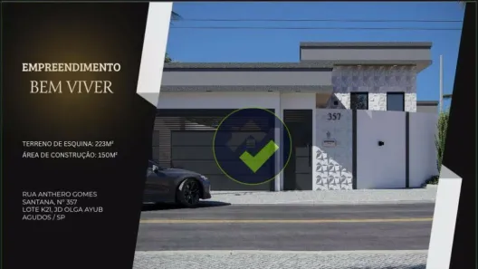 Casa com 2 Quartos à venda, 133m² no Jardim Olga Ayub, Agudos