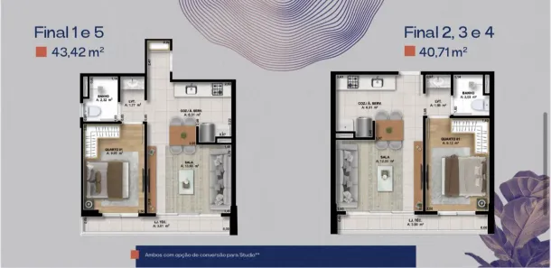 Apartamento com 1 Quarto à venda, 40m² no Setor Marista, Goiânia