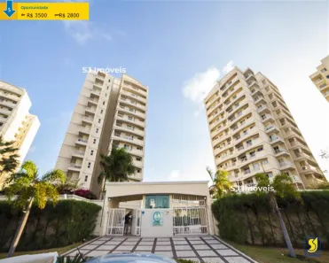 Apartamento com 3 Quartos para alugar, 73m² no Cambeba, Fortaleza