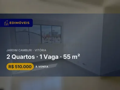Apartamento com 2 Quartos à venda, 55m² no Jardim Camburi, Vitória