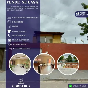 Casa com 3 Quartos à venda, 408m² no Cordeiro, Recife
