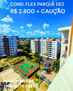 Apartamento com 2 Quartos para alugar, 69m² no Parque 10 de Novembro, Manaus