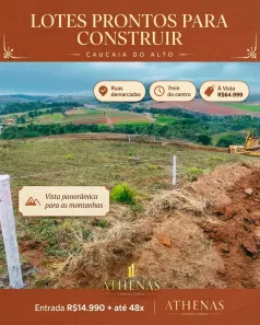 Lote/Terreno à venda, 500m² no Recreio Topázio (Caucaia do Alto), Cotia