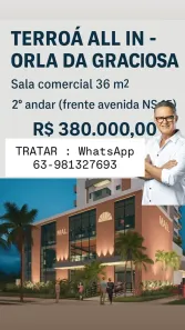 Sala Comercial à venda, 38m² no Graciosa - Orla 14, Palmas