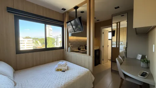 Apartamento com 1 Quarto à venda, 17m² no Mercês, Curitiba