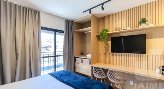 Apartamento com 1 Quarto para alugar, 24m² no Santa Cecília, São Paulo