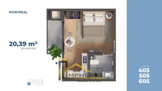 Apartamento com 1 Quarto à venda, 20m² no Cristo Rei, Curitiba