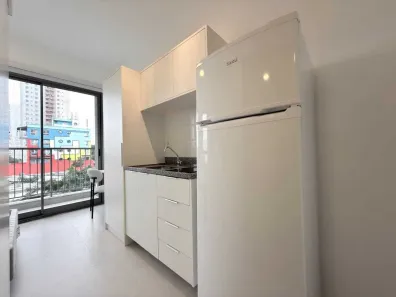 Apartamento com 1 Quarto para alugar, 25m² no Santo Amaro, São Paulo