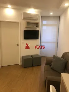 Flat com 1 Quarto para alugar, 38m² no Indianópolis, São Paulo