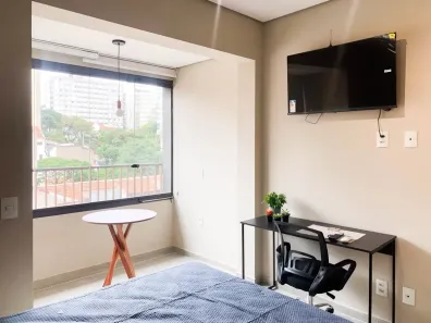 Apartamento com 1 Quarto para alugar, 27m² no Perdizes, São Paulo