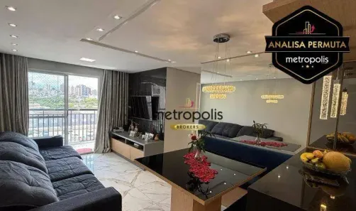 Apartamento com 3 Quartos à venda, 67m² no Vila Metalúrgica, Santo André
