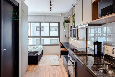 Apartamento com 1 Quarto para alugar, 21m² no Vila Firmiano Pinto, São Paulo