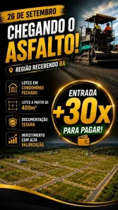 Lote/Terreno à venda, 400m² no Setor Habitacional Vicente Pires, Brasília