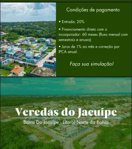 Lote/Terreno à venda, 200m² no Barra do Jacuípe (Monte Gordo), Camaçari