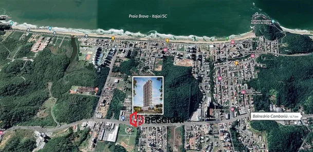 Apartamento com 2 Quartos à venda, 69m² no Praia Brava de Itajaí, Itajaí