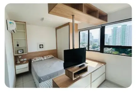 Flat com 1 Quarto para alugar, 33m² no Aflitos, Recife