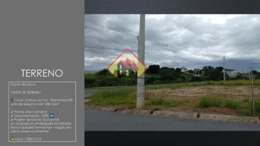 Lote/Terreno à venda, 288m² no Loteamento Eldorado Jardim Residencial, Tremembé