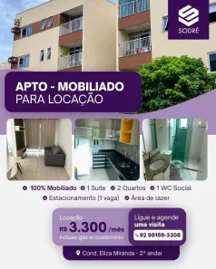 Apartamento com 3 Quartos para alugar, 70m² no Distrito Industrial I, Manaus