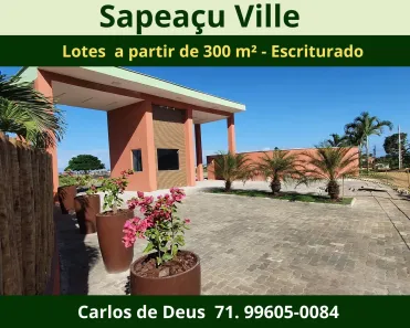 Lote/Terreno à venda, 300m² no , Sapeaçu