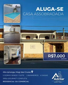 Apartamento com 5 Quartos para alugar, 300m² no Alto Ipiranga, Mogi das Cruzes