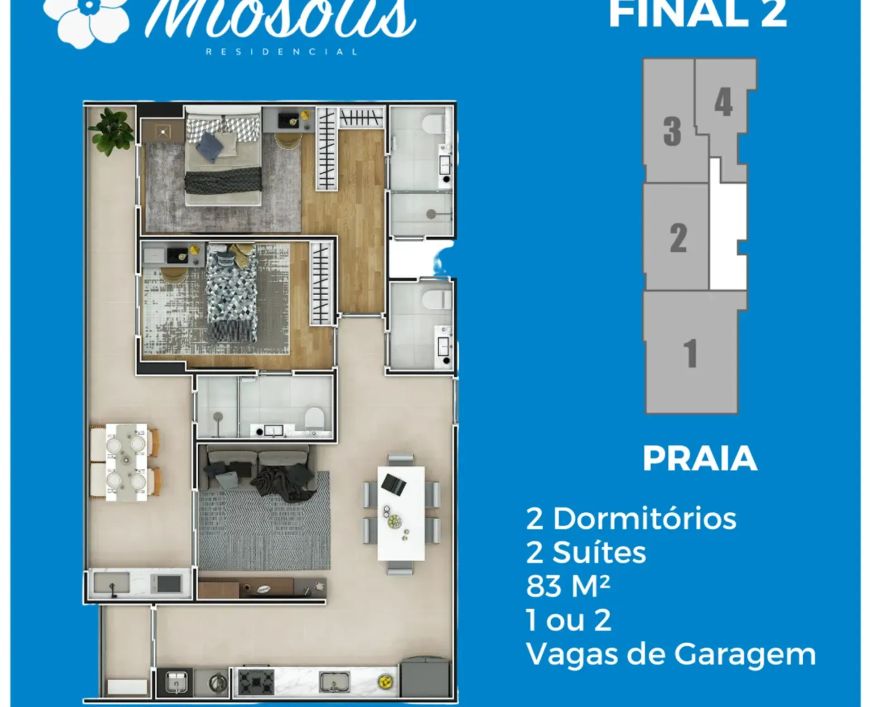 MIOSOTIS no Flórida, Praia Grande