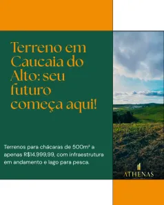 Lote/Terreno à venda, 500m² no Jardim dos Pereiras (Caucaia do Alto), Cotia