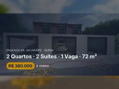 Casa com 2 Quartos à venda, 72m² no Enseada de Jacaraípe, Serra