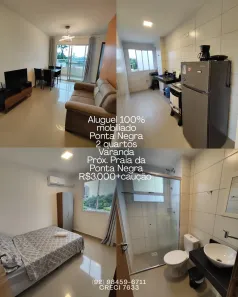Apartamento com 2 Quartos para alugar, 45m² no Ponta Negra, Manaus