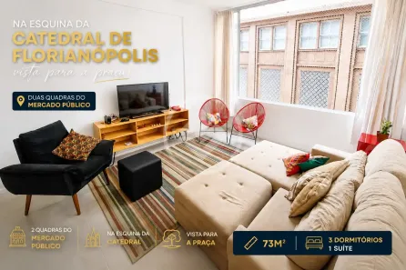 Apartamento com 3 Quartos à venda, 73m² no Centro, Florianópolis