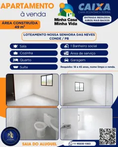Apartamento com 2 Quartos à venda, 49m² no Planalto Nossa Senhora da Conceição, Conde