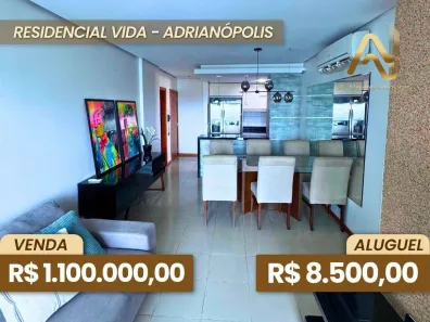 Apartamento com 3 Quartos para alugar, 96m² no Adrianópolis, Manaus