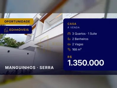 Casa com 3 Quartos à venda, 168m² no Manguinhos, Serra
