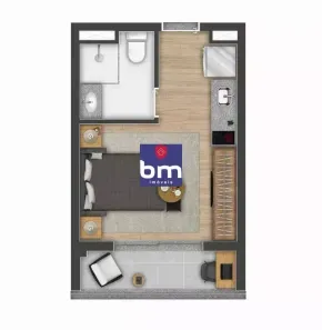 Flat com 1 Quarto à venda, 24m² no Vila Cordeiro, São Paulo