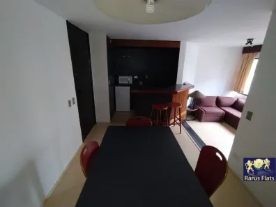Flat com 1 Quarto para alugar, 48m² no Cidade Monções, São Paulo