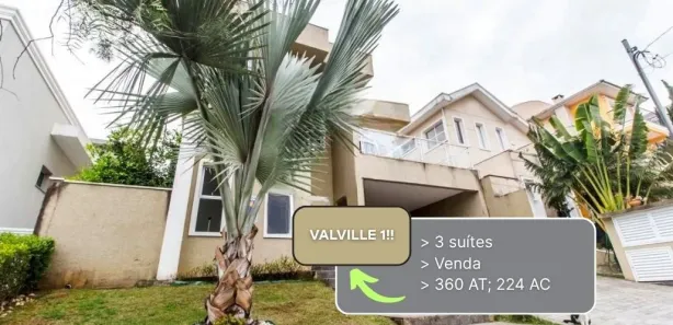 Casa de Condomínio com 3 Quartos à venda, 224m² no Alphaville, Santana de Parnaíba
